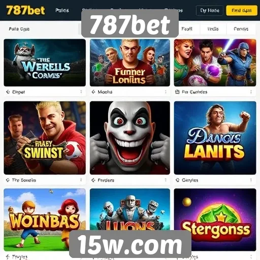 Variedade de jogos oferecidos na plataforma 787bet
